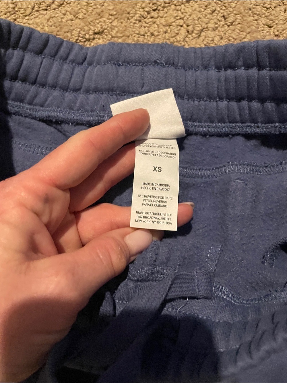 Champion Blue Elastic-Cuff Track Joggers - Picture 6 of 9
